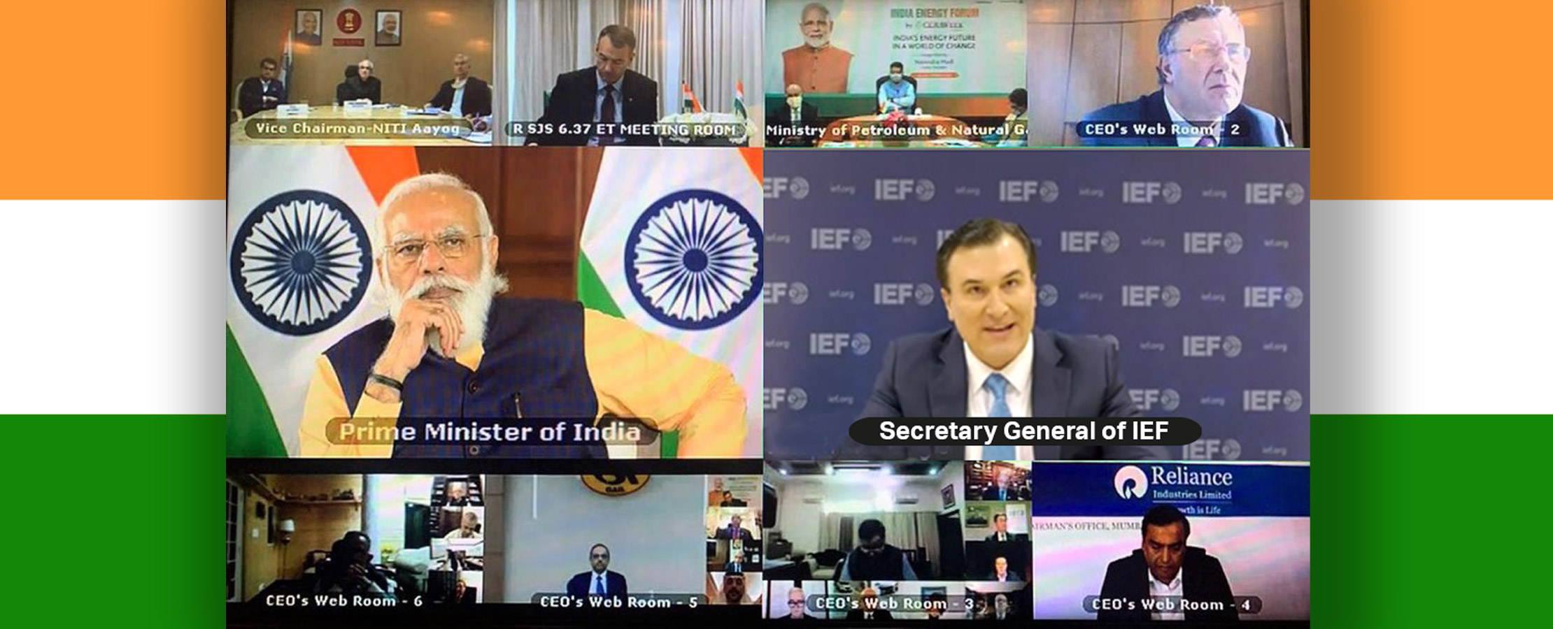 Secretary General Participates in India Energy Forum Global CEO Roundtable with Prime Minister Modi