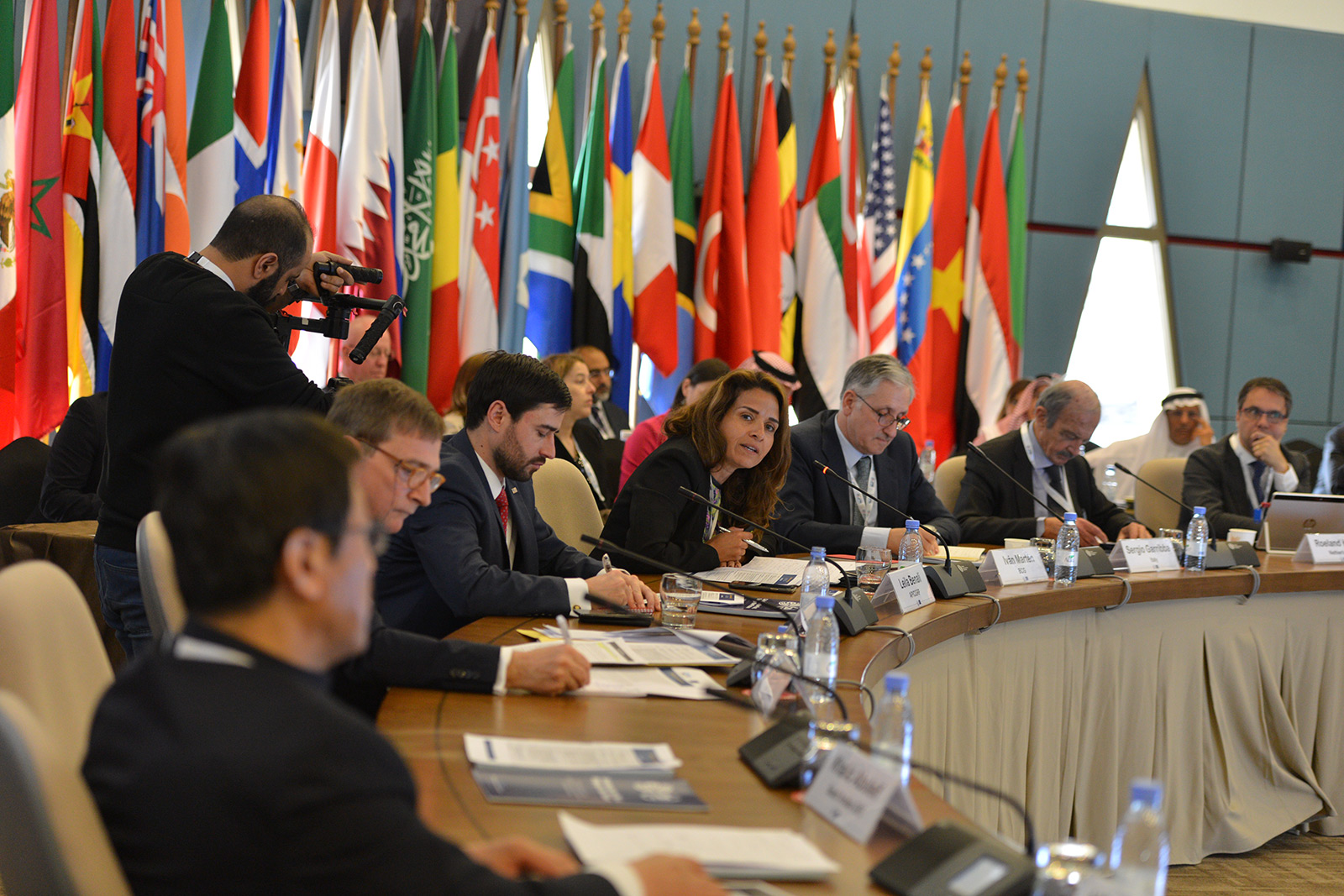 Delegates around table