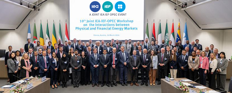Group photo at the 10th Joint IEA-IEF-OPEC Workshop on the Interactions between Physical and Financial Energy Markets