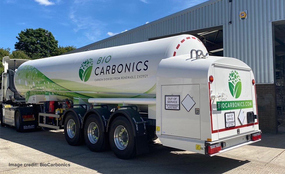 Photo of biomethane tanker