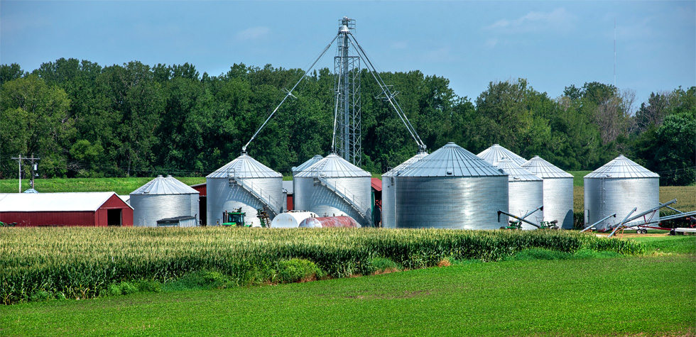 Photograph of a biofuel tanks
