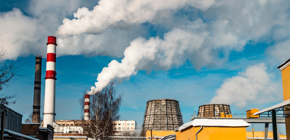 Pollution form industrial chimneys