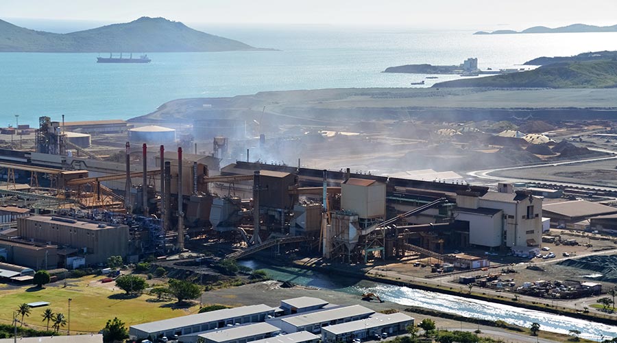 Photo of a nickel processing plant