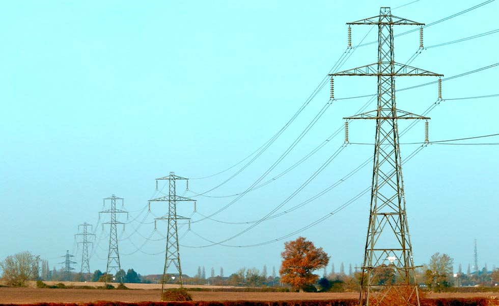 Photo of a electricity pylons