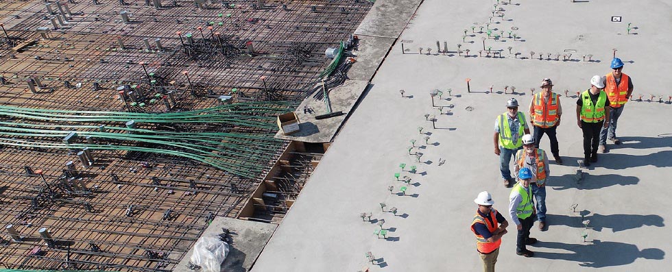 Concrete pour