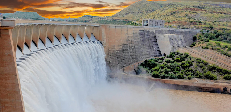 Photo of a hydro-electric dam