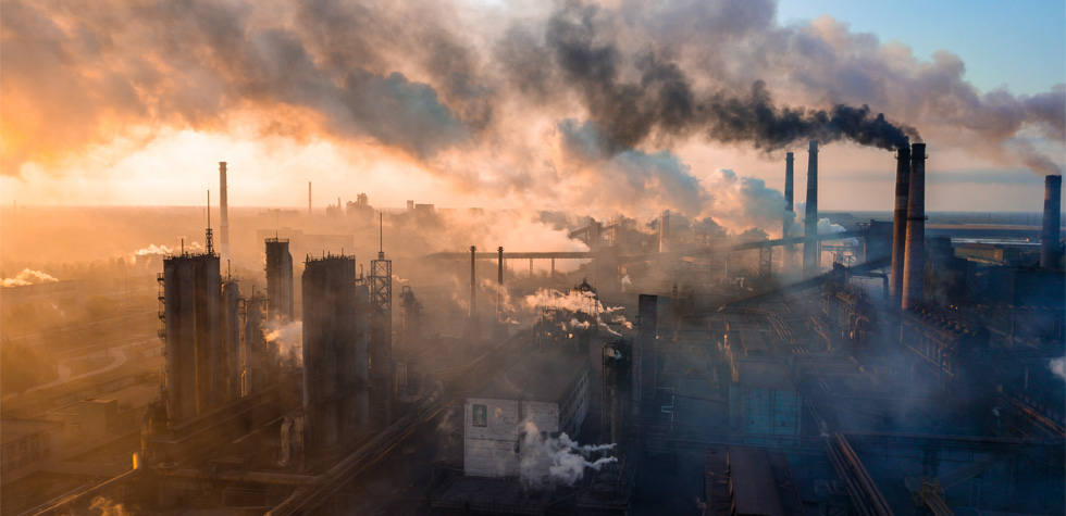 Photo of a emissions for works chimneys