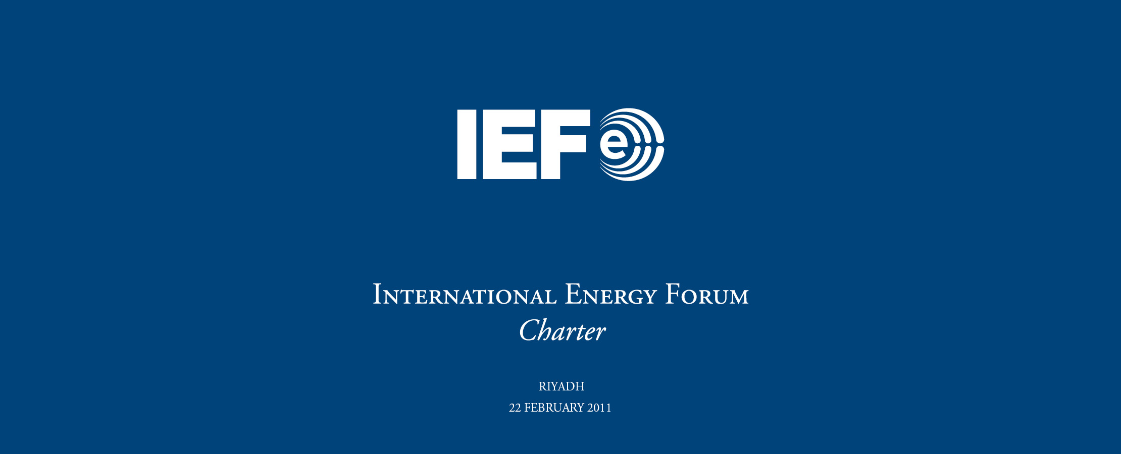 IEF Charter